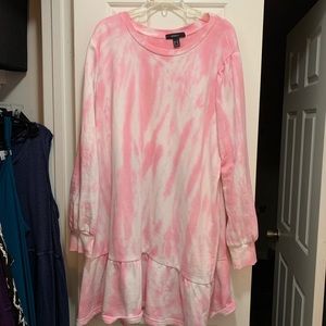 Plus size Pink Sweat Shirt.